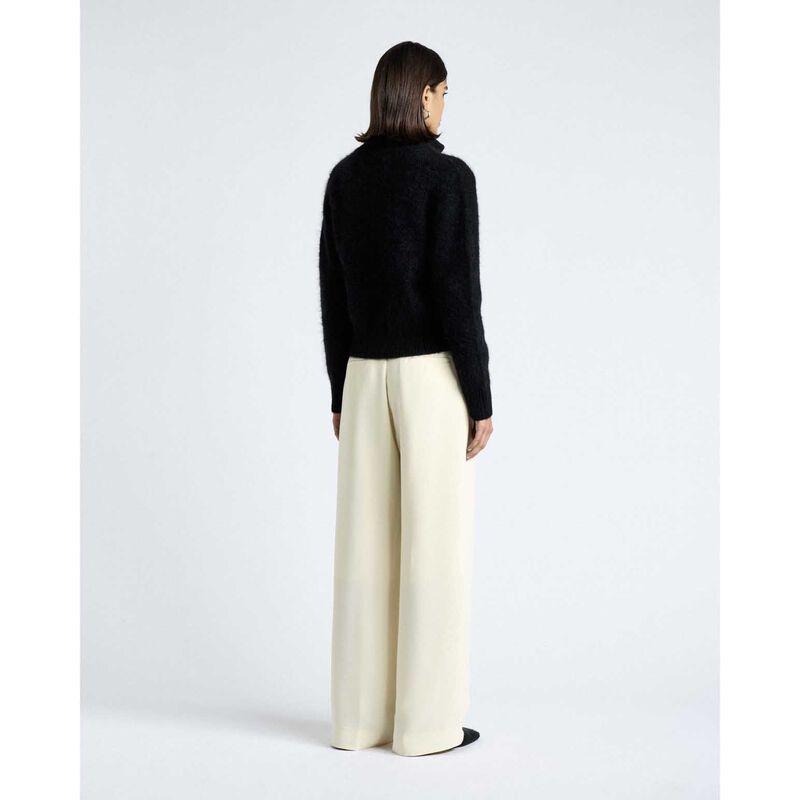 Cue Brushed Alpaca Blend Knit Zip Jacket image number 1